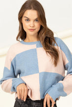 Load image into Gallery viewer, CLUB LONG SLEEVE COLOR-BLOCK SWEATER