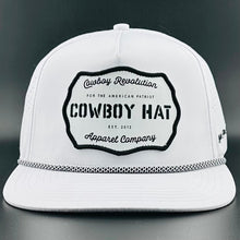Load image into Gallery viewer, “Cowboy Hat” Performance Patch Rope Hat - White