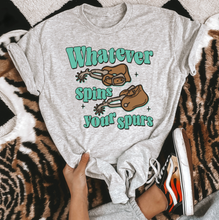 Load image into Gallery viewer, Spins Your Spurs TEE or CREWNECK