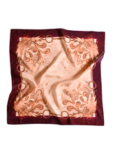 Load image into Gallery viewer, Show Day D Ring Snaffle Bit Wild Rag Scarf in Vintage Plum