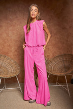 Load image into Gallery viewer, Shania Velvet Sleeveless Round Neck Top and Pants Set