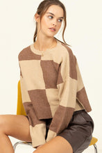 Load image into Gallery viewer, CLUB LONG SLEEVE COLOR-BLOCK SWEATER