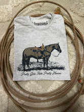 Load image into Gallery viewer, Pretty Girls Ride Pretty Horses Western Graphic Tee
