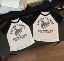 Load image into Gallery viewer, Support Local Cowboys Baby Tee