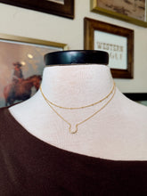 Load image into Gallery viewer, The Double Layer Horseshoe Necklace {GOLD + SILVER}