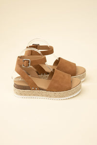 TOPIC-S ESPADRILLE ANKLE STRAP SANDALS