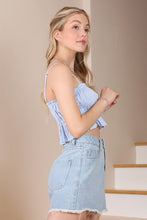Load image into Gallery viewer, Blue gingham tank top