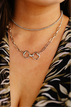 Load image into Gallery viewer, The Harlowe Horsebit Necklace in Silver