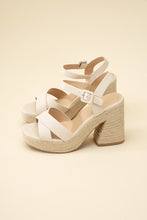 Load image into Gallery viewer, NOBLE-S ESPADRILLE SANDAL HEELS