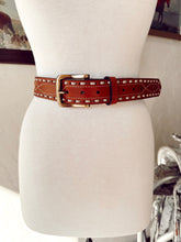 Load image into Gallery viewer, The Classic Buckstitch Belt in Brown