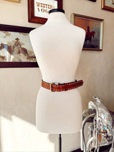 Load image into Gallery viewer, The Classic Buckstitch Belt in Brown