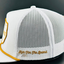 Load image into Gallery viewer, “Cowboy Hat” Patch Rope Trucker Hat - White