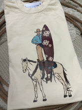 Load image into Gallery viewer, Surfs Up Cowboy graphic tee - Comfort Colors