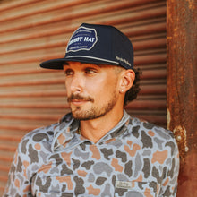 Load image into Gallery viewer, “Cowboy Hat” Performance Patch Rope Hat - Navy Blue