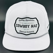Load image into Gallery viewer, “Cowboy Hat” Performance Patch Rope Hat - White