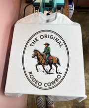 Load image into Gallery viewer, OG Rodeo Cowboy Tee or Crewneck