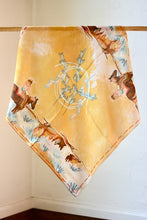 Load image into Gallery viewer, Longhorn Open Range Cowgirl Wild Rag: Western Scarf Bandana Silk Tencel Wildrag