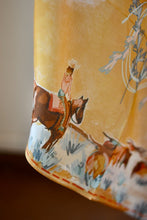 Load image into Gallery viewer, Longhorn Open Range Cowgirl Wild Rag: Western Scarf Bandana Silk Tencel Wildrag