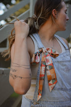 Load image into Gallery viewer, Vintage Patchwork Western Silk Twilly Scarf
