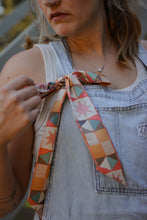 Load image into Gallery viewer, Vintage Patchwork Western Silk Twilly Scarf