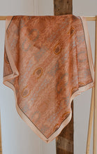 Load image into Gallery viewer, Western Harvest in Dusty Rose Silk Cowgirl Wild Rag Scarf