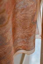 Load image into Gallery viewer, Western Harvest in Dusty Rose Silk Cowgirl Wild Rag Scarf