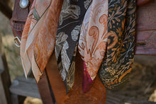 Load image into Gallery viewer, Show Day D Ring Snaffle Bit Wild Rag Scarf in Vintage Plum