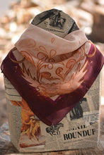 Load image into Gallery viewer, Show Day D Ring Snaffle Bit Wild Rag Scarf in Vintage Plum