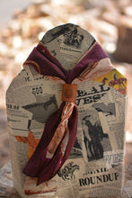 Load image into Gallery viewer, Show Day D Ring Snaffle Bit Wild Rag Scarf in Vintage Plum