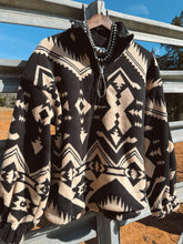Load image into Gallery viewer, The Aztec Half Zip - Black