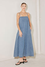 Load image into Gallery viewer, INDIGO WEEKEND THEORY DENIM MIDI DRESS