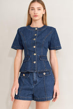 Load image into Gallery viewer, FOREVER STYLISH DENIM TOP