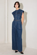 Load image into Gallery viewer, TRUE BLUE LOVE DENIM JUMPSUIT