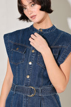 Load image into Gallery viewer, TRUE BLUE LOVE DENIM JUMPSUIT