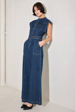 Load image into Gallery viewer, TRUE BLUE LOVE DENIM JUMPSUIT