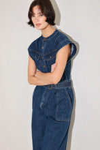 Load image into Gallery viewer, TRUE BLUE LOVE DENIM JUMPSUIT