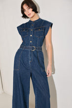 Load image into Gallery viewer, TRUE BLUE LOVE DENIM JUMPSUIT
