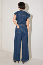 Load image into Gallery viewer, TRUE BLUE LOVE DENIM JUMPSUIT