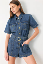Load image into Gallery viewer, PLAY MODE DENIM ROMPER