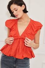 Load image into Gallery viewer, SCARLET COUNTRY GIRL WOVEN TOP