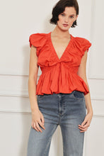 Load image into Gallery viewer, SCARLET COUNTRY GIRL WOVEN TOP