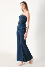 Load image into Gallery viewer, SKYLINE FLARE DENIM TUBE TOP