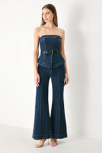 Load image into Gallery viewer, SKYLINE FLARE DENIM TUBE TOP