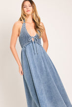 Load image into Gallery viewer, SWEET EMBRACE DENIM MIDI DRESS