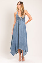 Load image into Gallery viewer, SWEET EMBRACE DENIM MIDI DRESS