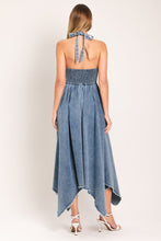 Load image into Gallery viewer, SWEET EMBRACE DENIM MIDI DRESS