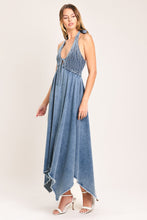 Load image into Gallery viewer, SWEET EMBRACE DENIM MIDI DRESS