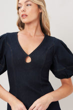 Load image into Gallery viewer, MIDNIGHT FEMME WOVEN MINI DRESS