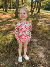 Load image into Gallery viewer, Christmas leopard Ribbed Hooded romper