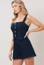 Load image into Gallery viewer, URBAN EDGE DENIM ROMPER
